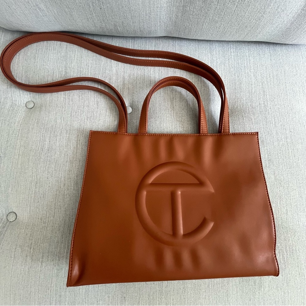 Telfar Medium Shopping Tote in Tan